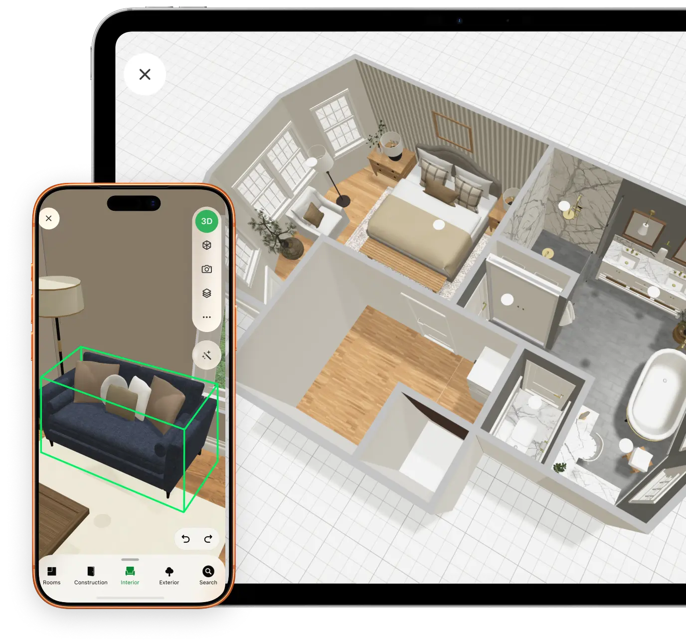 Planner 5D interior design app across supported devices