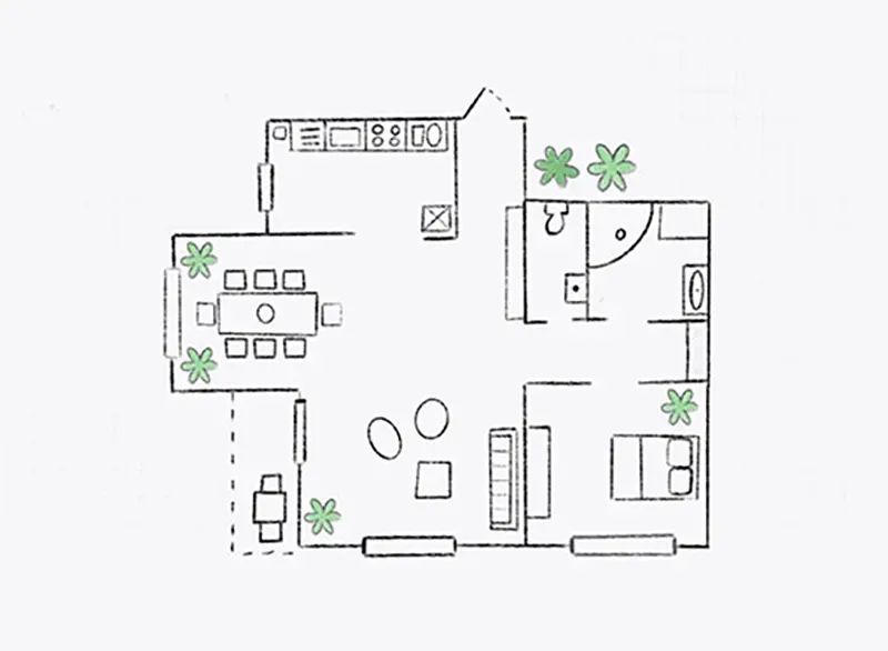 Sketch your house interior by Archstudio1 | Fiverr