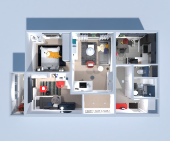 Bright & Efficient Apartment Plan