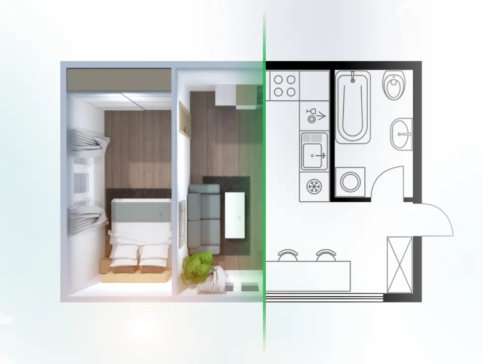 AI floor plan recognition