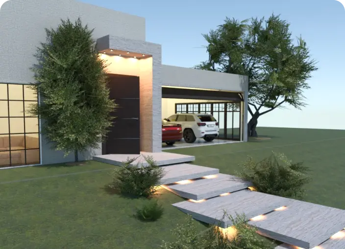 Home with a garage