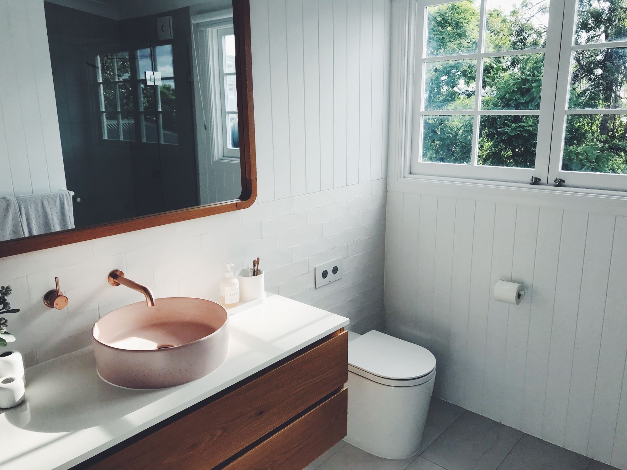 diseño baños modernos madera