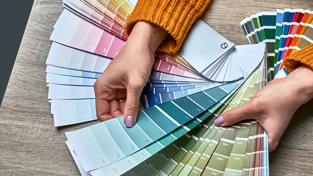 color wheel for selecting paint