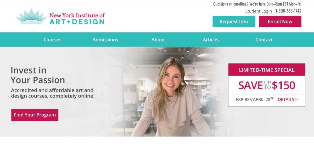 best accredited online interior design courses