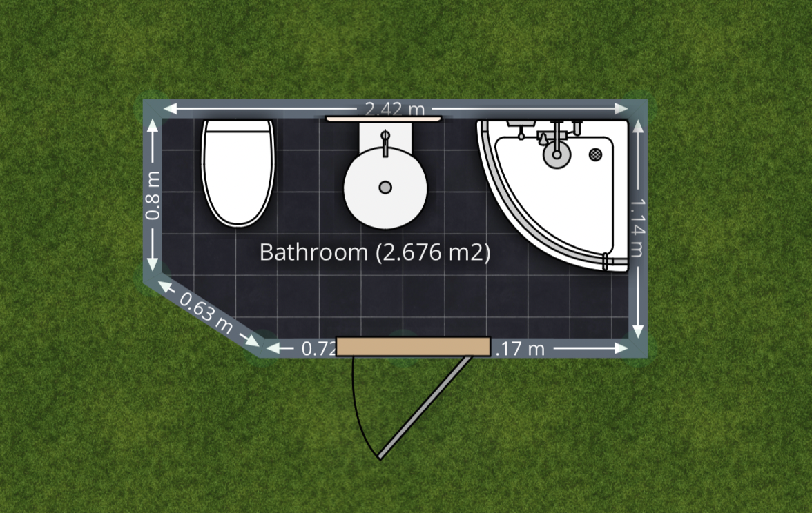Planos de baños con medidas