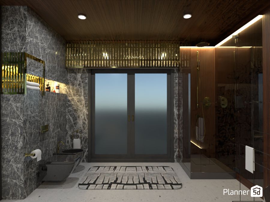 Diseño de la Semana en Planner 5D: un baño de lujo