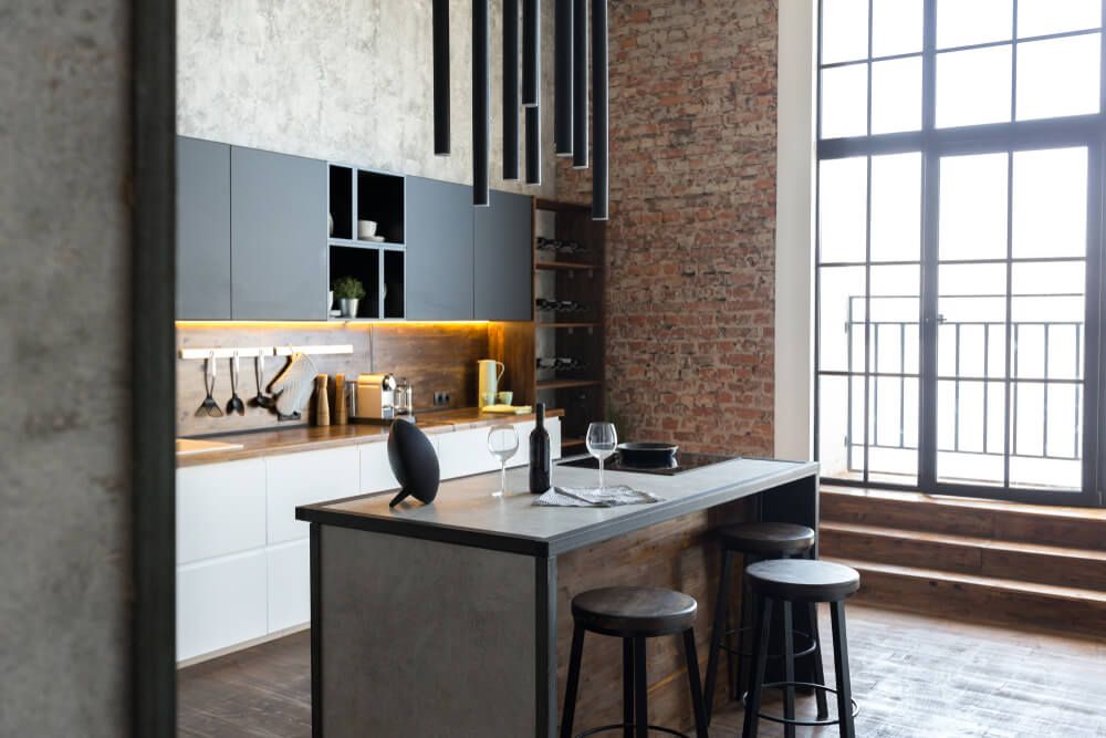 add industrial style to your kitchen