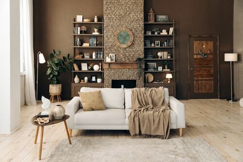 Choose brown for comfort and relaxation