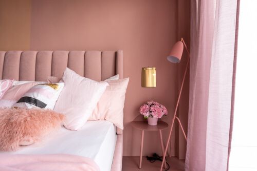 Pink can be cozy and sophisticated