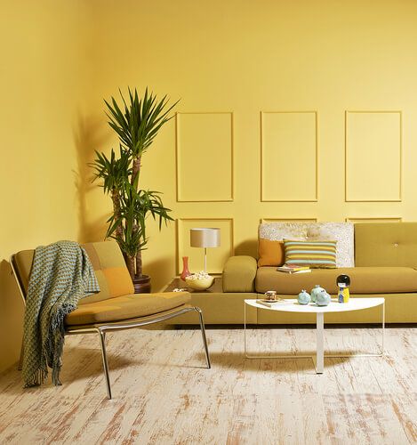 Use yellow to create vibrant and cheerful spaces