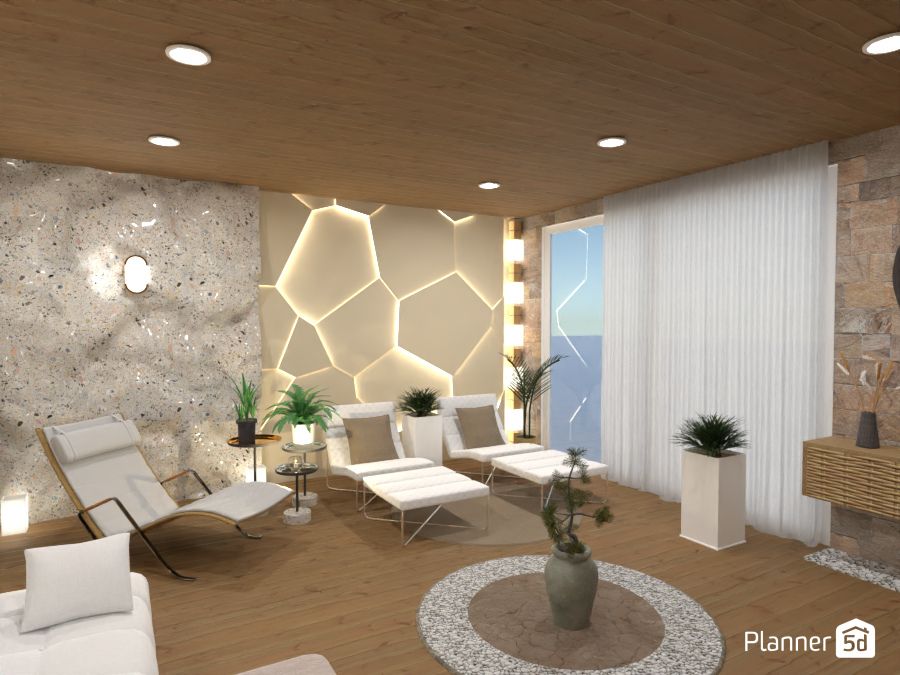 interior design progettato nell'app Planner 5D