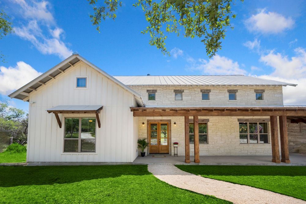 a rural farmhouse in the countryside