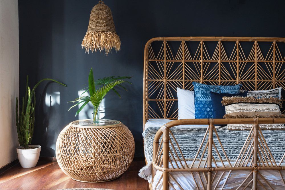 boho style bedroom 