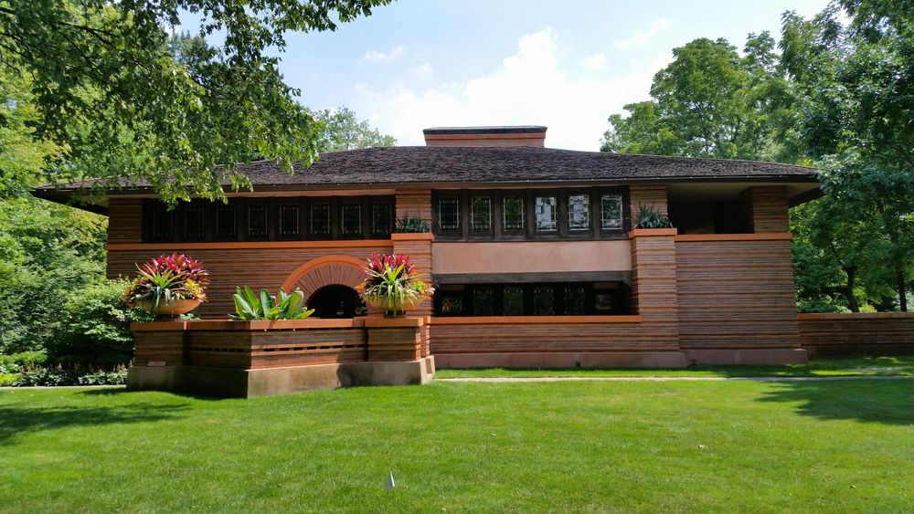 Residence designed by Frank Lloyd Right