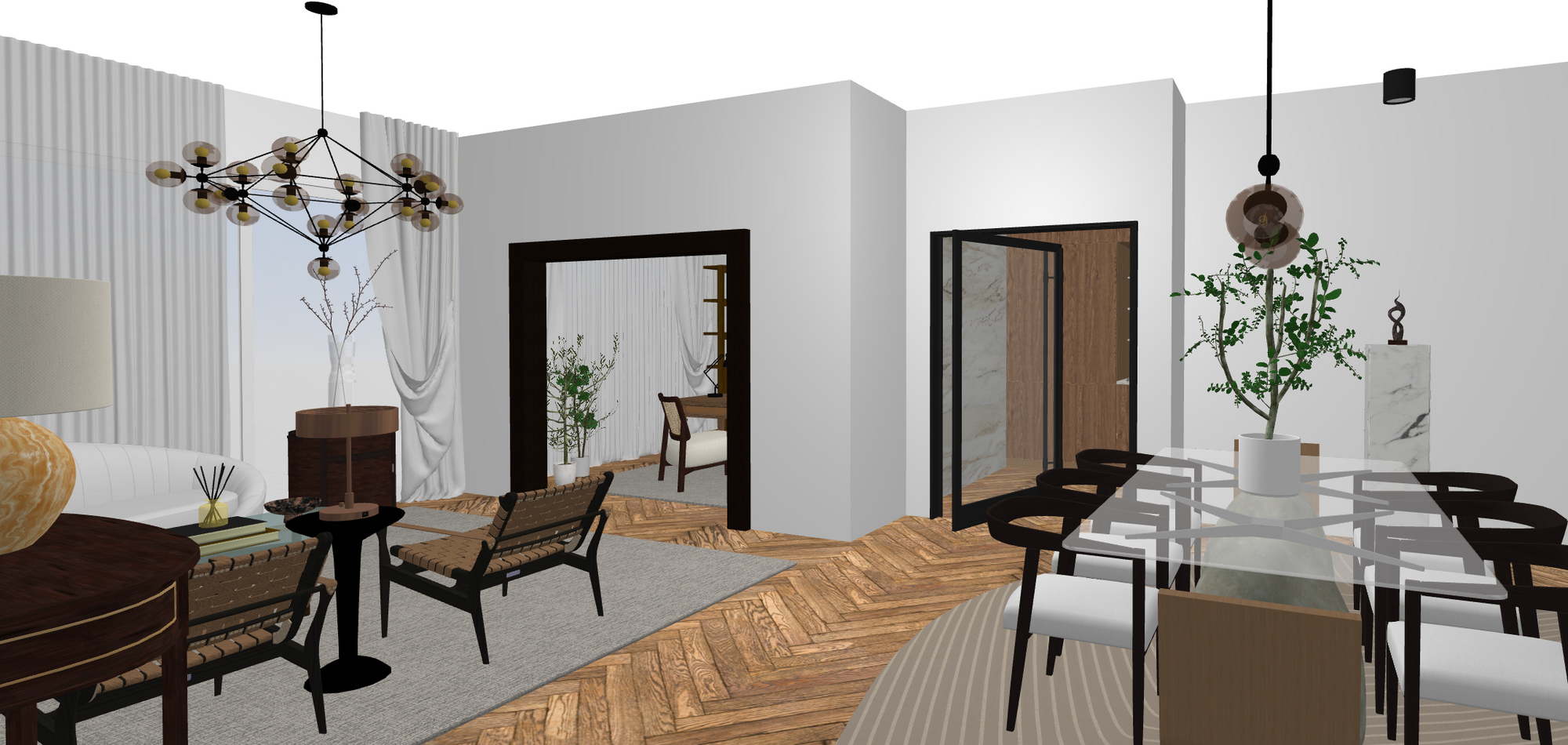 diseño de casa de dos pisos hecho con Planner 5D software de diseño
