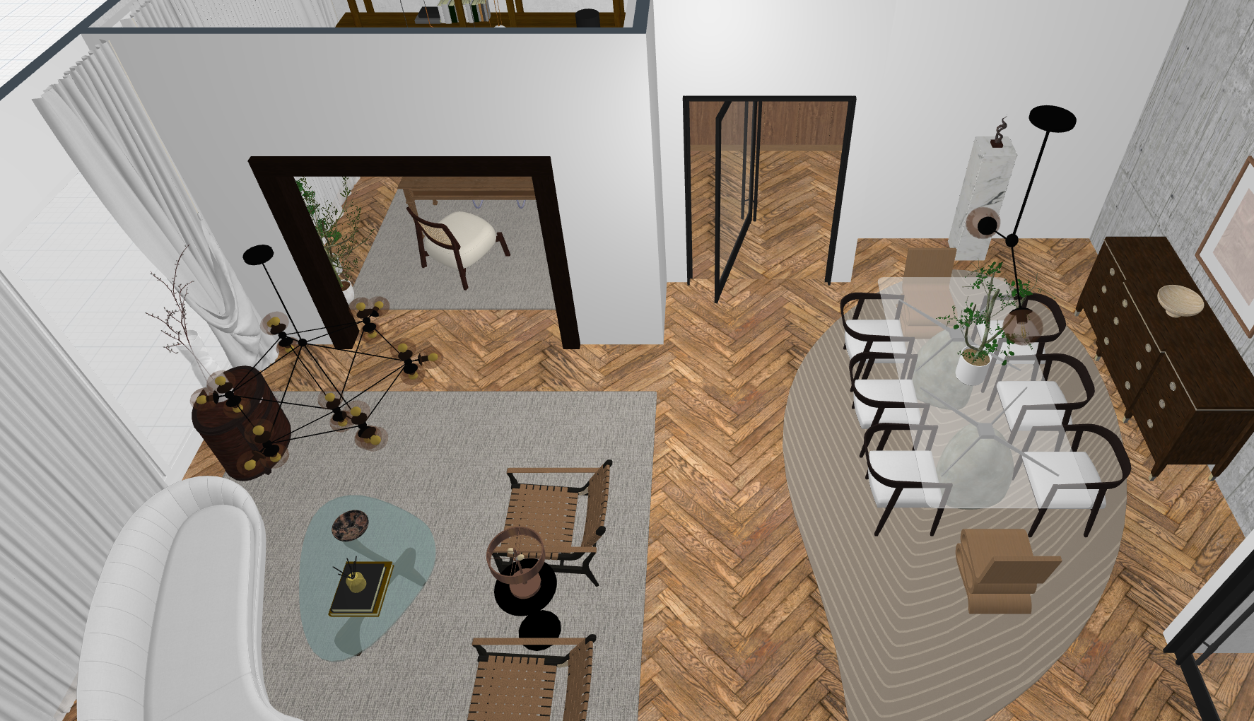 planos de casas en 3D creados con Planner 5D