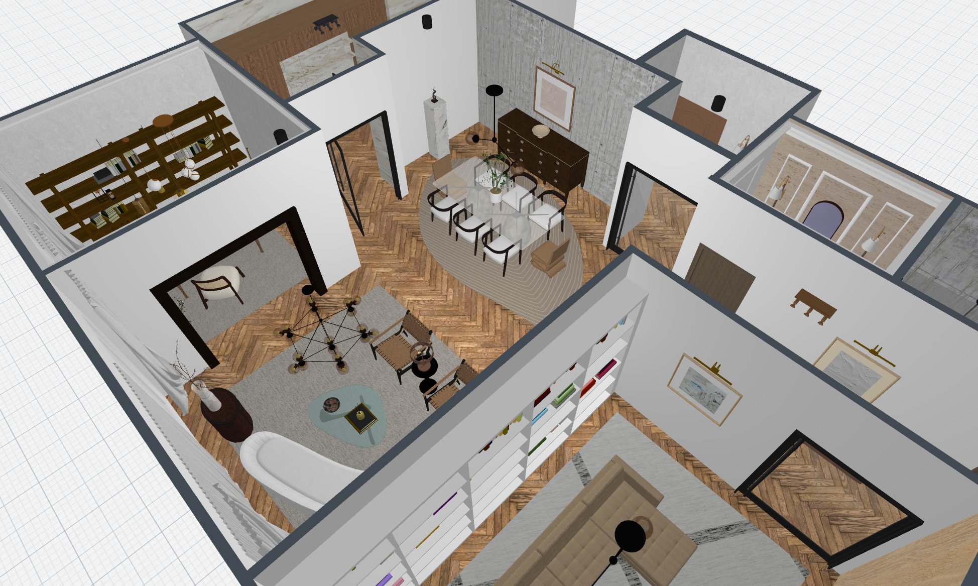 planos de casas modernas y elegantes en 3d con Planner 5D