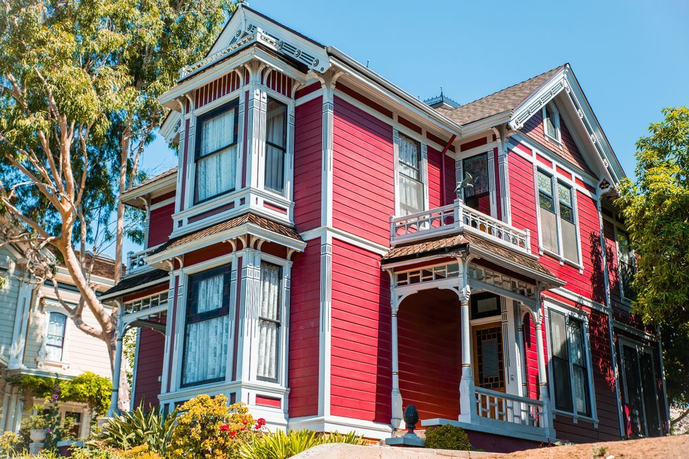 Add a pop of color to your Victorian house
