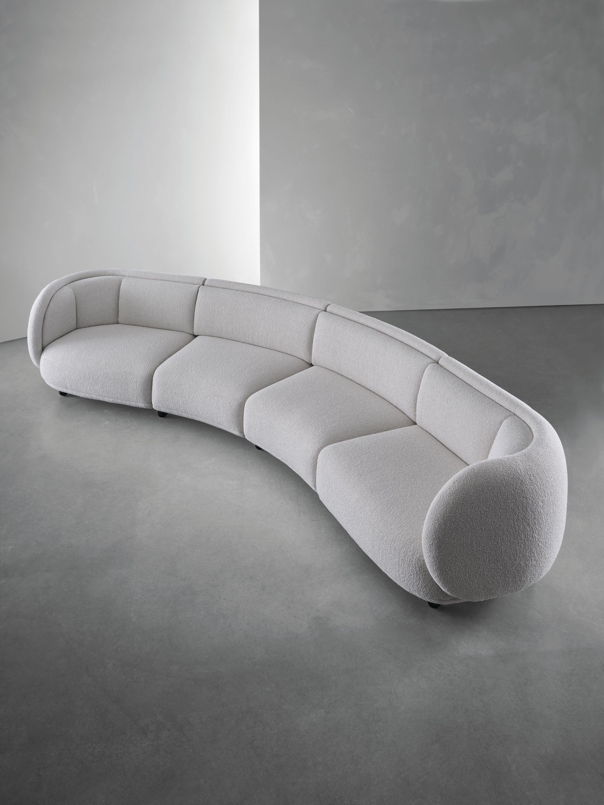 nuevo sofá de diseño, sofá modular blanco, sofá Vuelta de Wittmann
