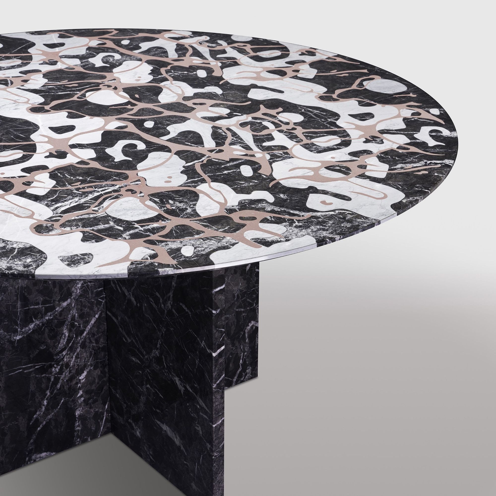 abstract design black and white table