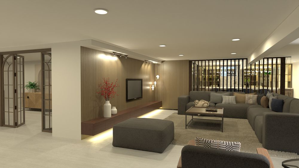 modern large living room