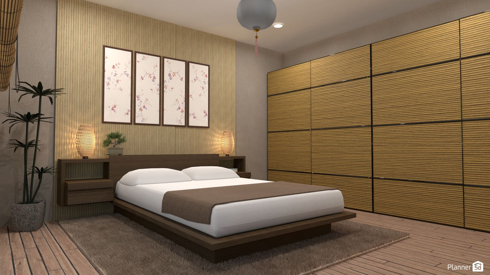 bedroom design with planner 5D floor planner
