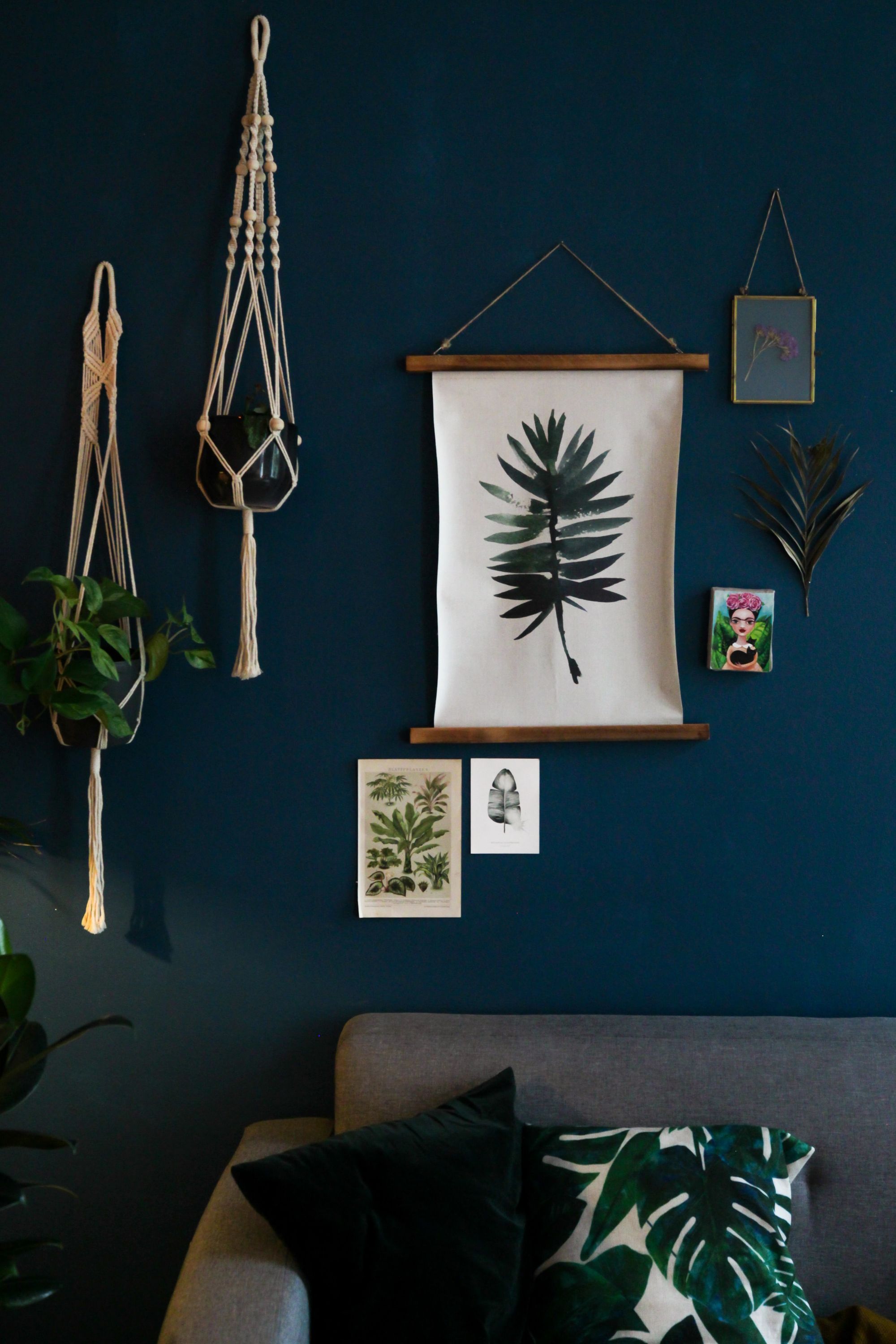 Sala de estar azul. Foto: Beazy no Pexels