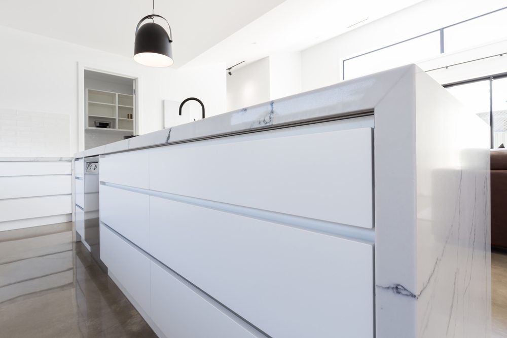 skip the handles on kitchen cabinets