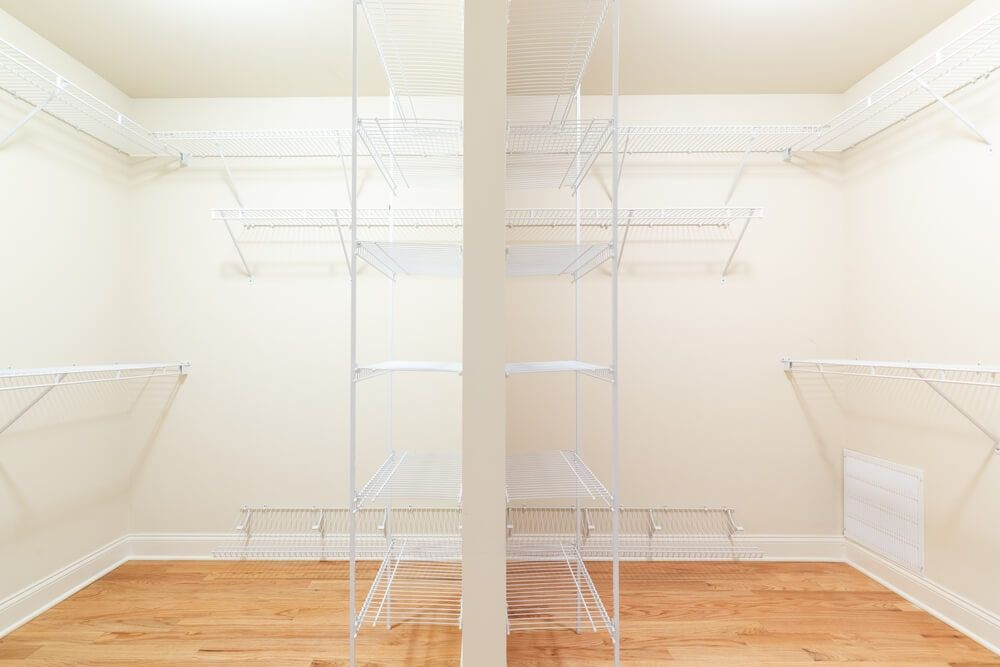 wired closet shelving
