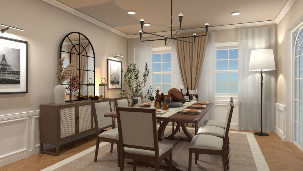 dining room design by Planner 5D