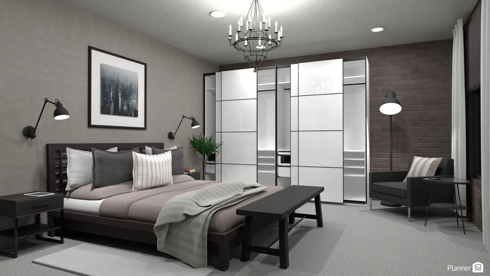 дизайн спальни от Planner 5D