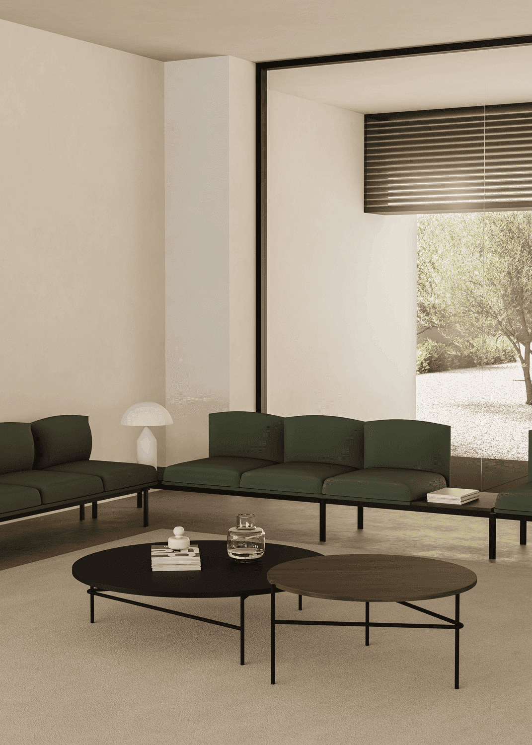 sofa and side tables for the office by ofitres