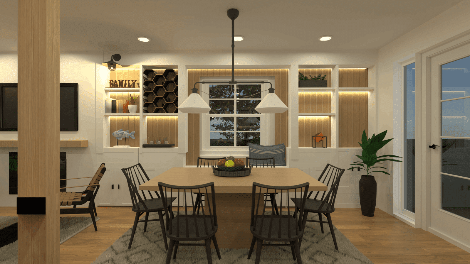 salón-comedor de diseño con diseñadora de interiores Alexandra cooper