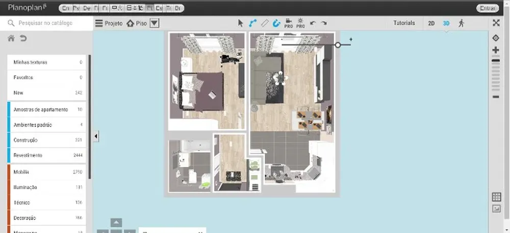 Programa Planoplan oferece renderizções e simulação de vídeo na versão paga