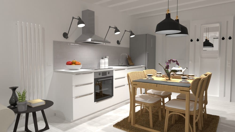 kitchen designed with Planner 5D