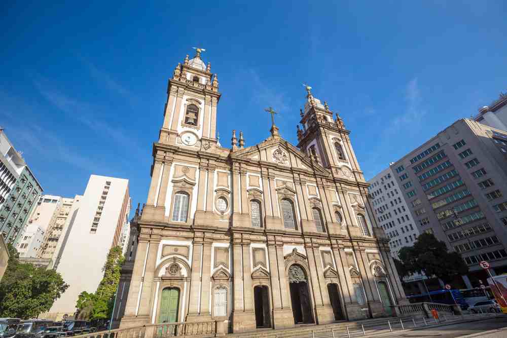 Igreja da Candelária no centro da cidade do Rio de Janeiro, Brasil