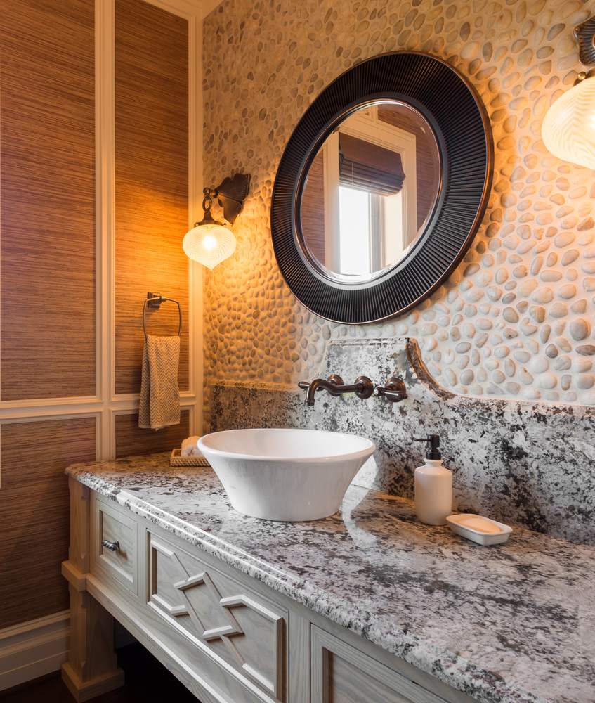 Master Bathroom Sink and Vanity in Luxury Home