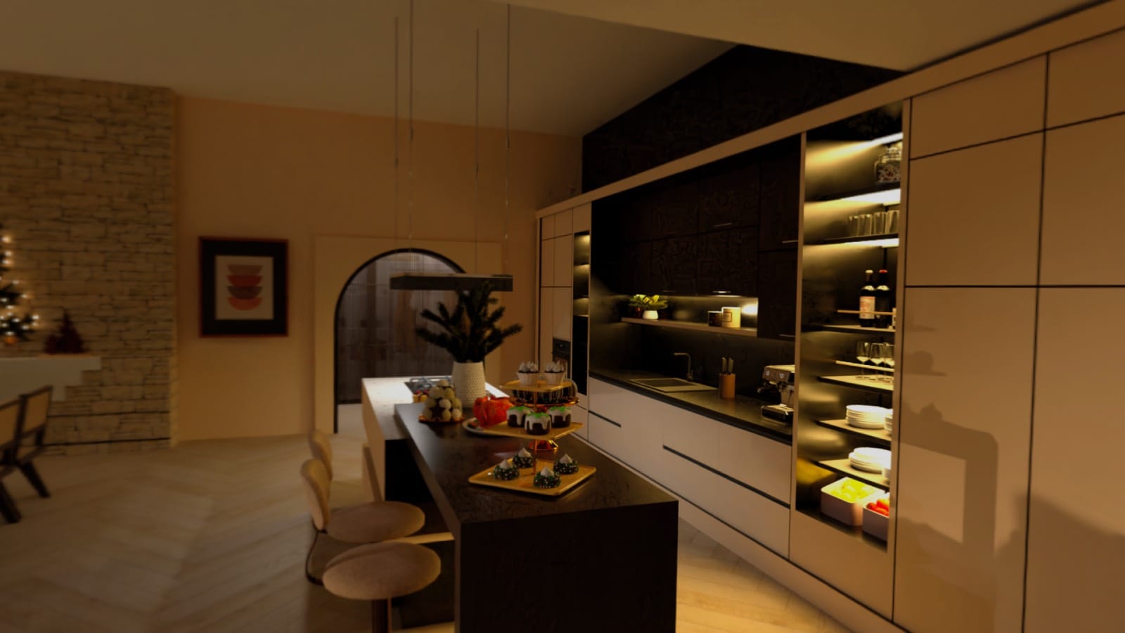 kitchen decor render Planner 5D & Apple Vision Pro