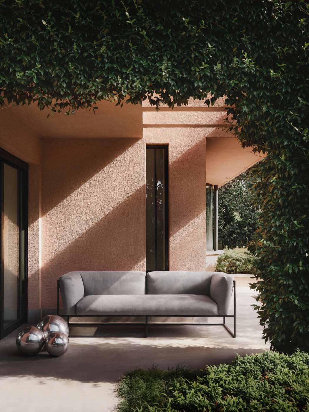sofá de jardín de diseño moderno