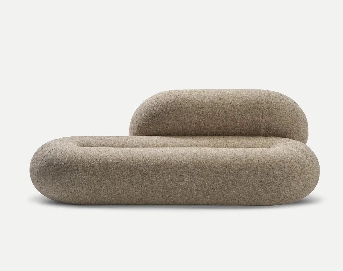 sofá minimalista moderno de diseño de sancal