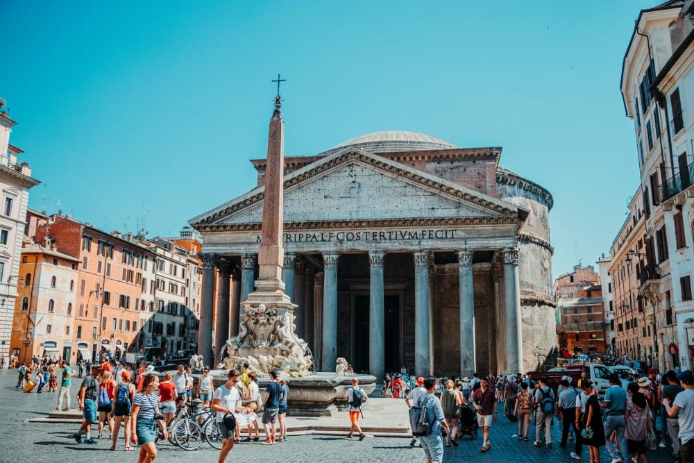 Foto do Panteão (em latim: Pantheon) é um edifício em Roma, Itália