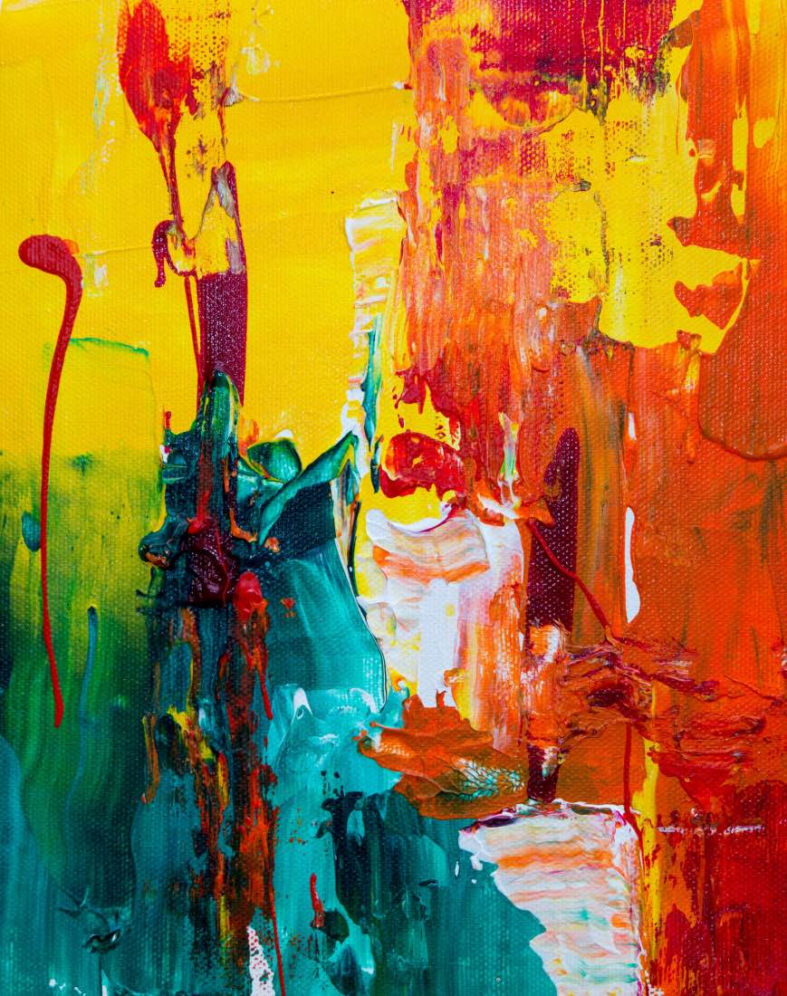 pintura abstracta, cuadro de colores para decoración de sala de estar
