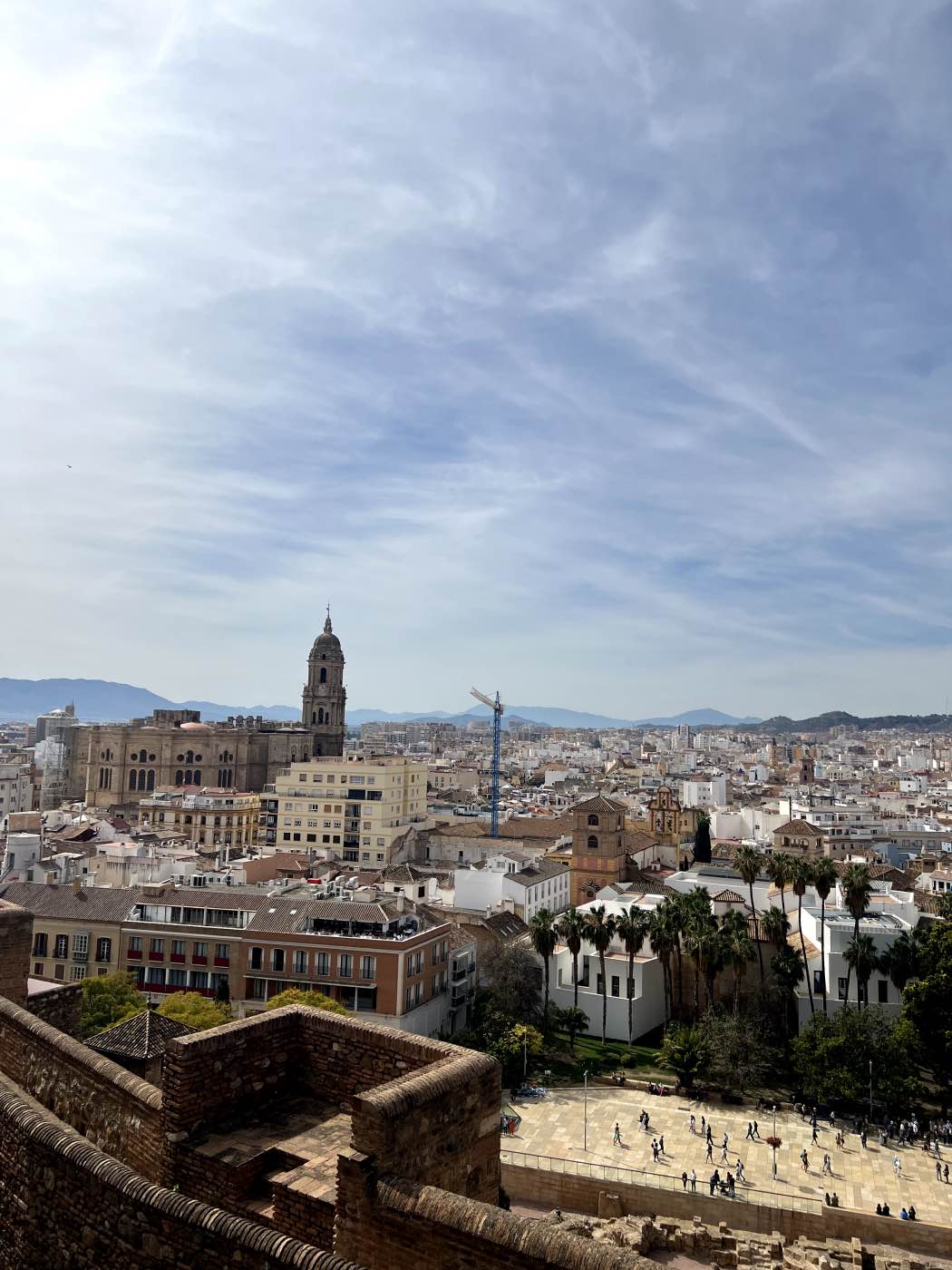 vistas desde la alcazaba de Málaga arquitectura