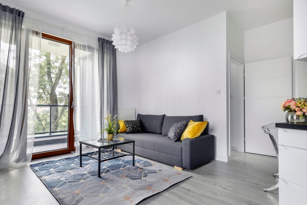 Modern interior design - living room in small apartment