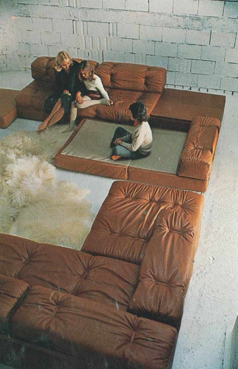 Sofá vintage ATRIUM, diseñado por el taller de Wittmann en 1971