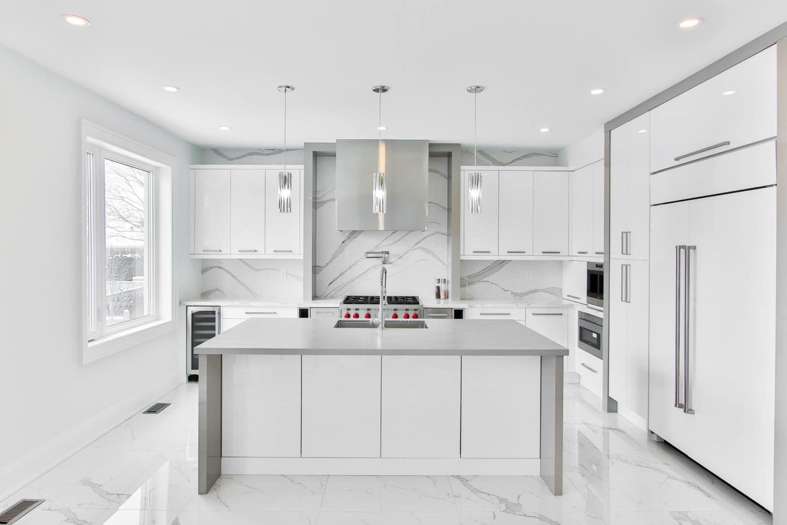 white modern renovated kitchen