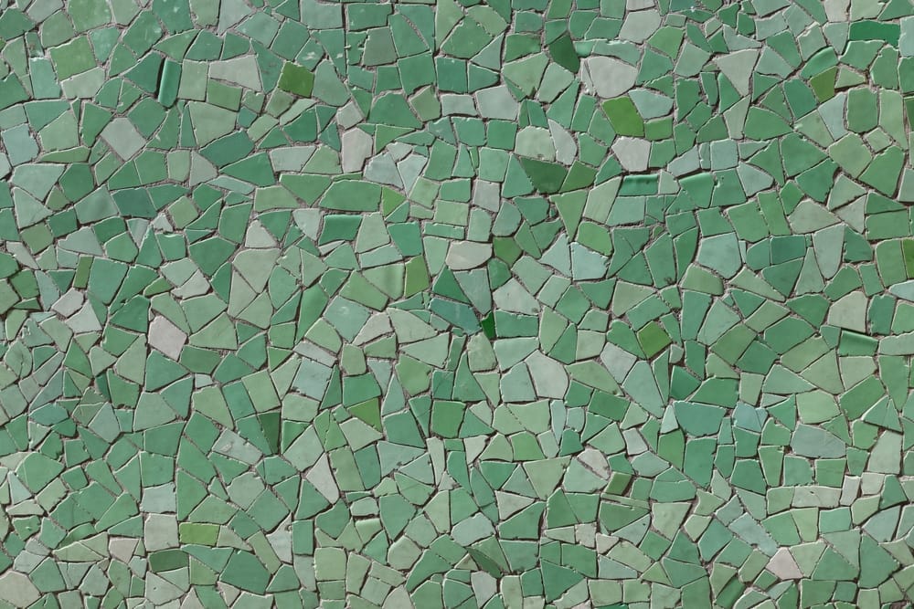 carreaux mosaïques verts