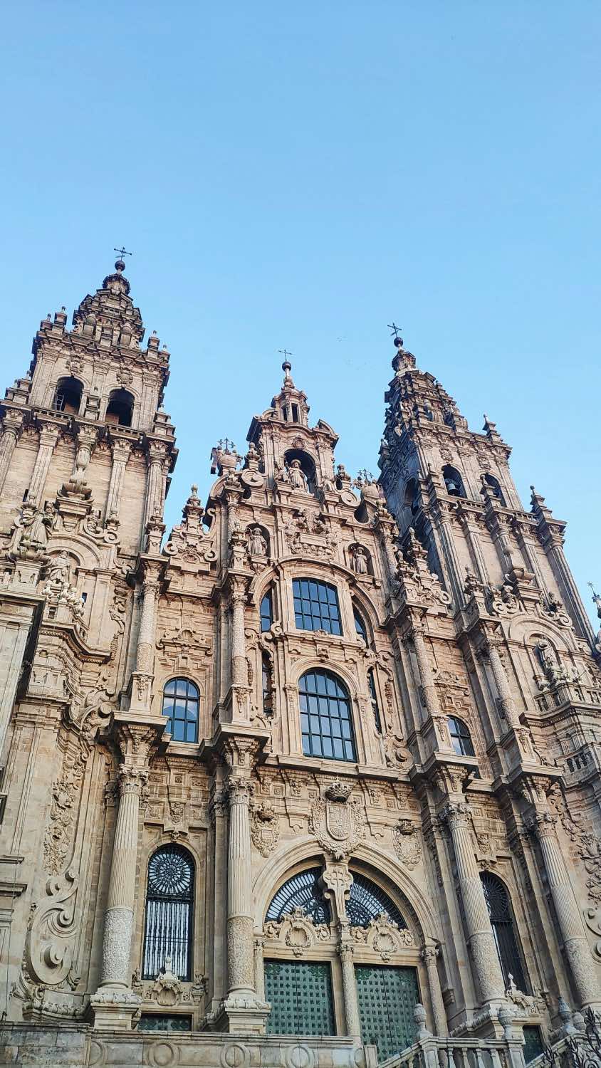 catedral de santiago de compostela, fachada obradoiro, arquitectura barroca