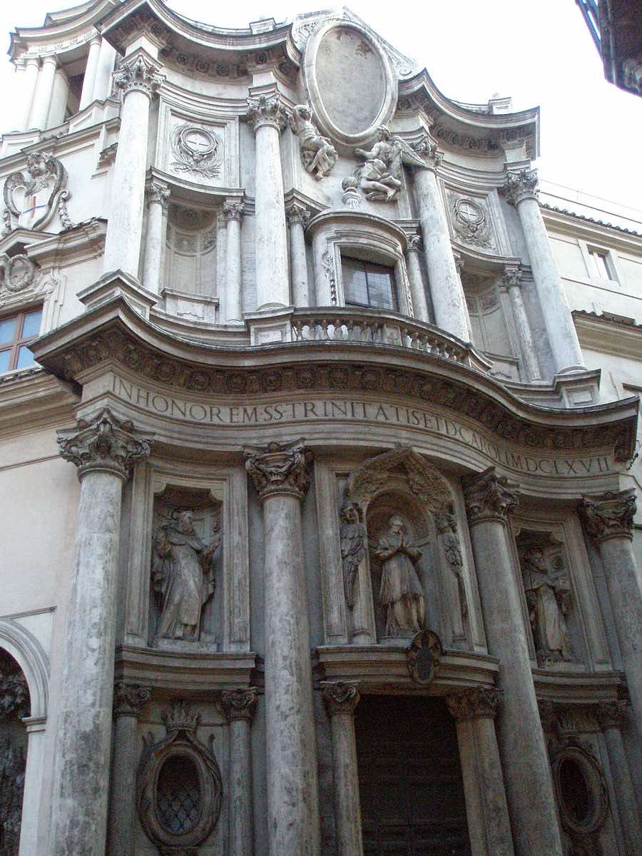 arquitectura barroca, san carlo alle quattro fontane, roma, iglesia barroca