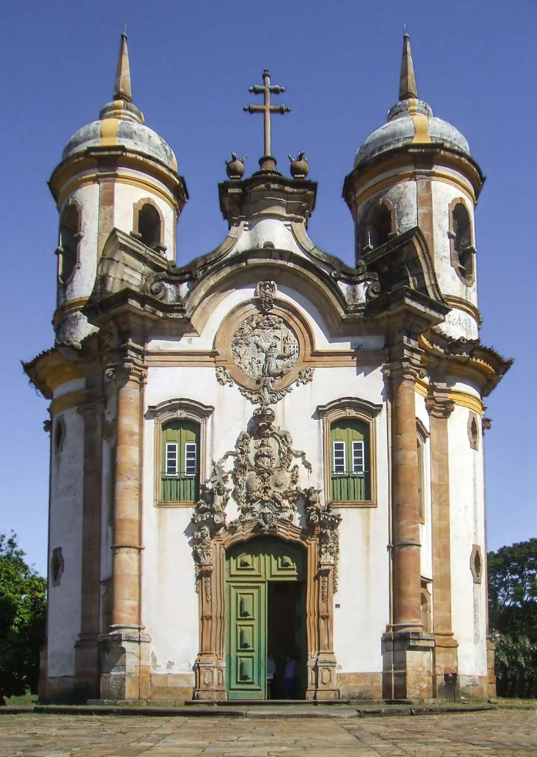 Iglesia de San Francisco de Asís en Ouro Preto. arquitectura barroca en brasil